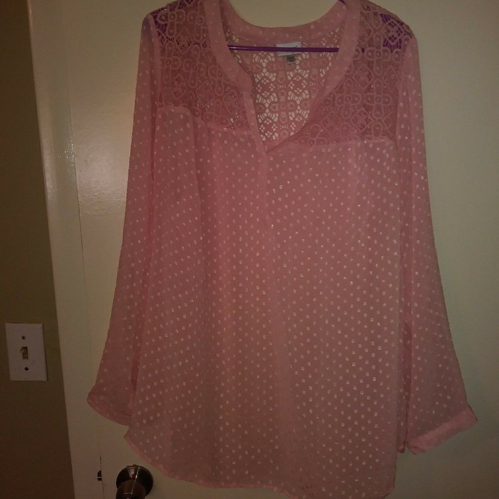 Avenue brand Pink top w/ sleeveless tank